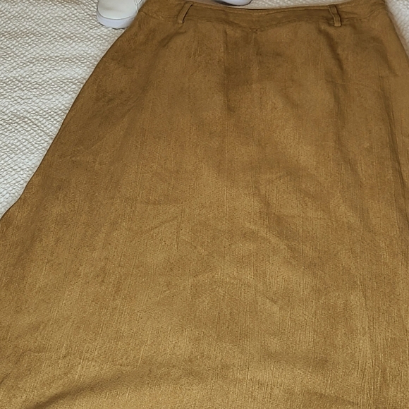 JM Collection Women's MIDI Skirt Light Brown (Size 8) - Picture 5 of 9